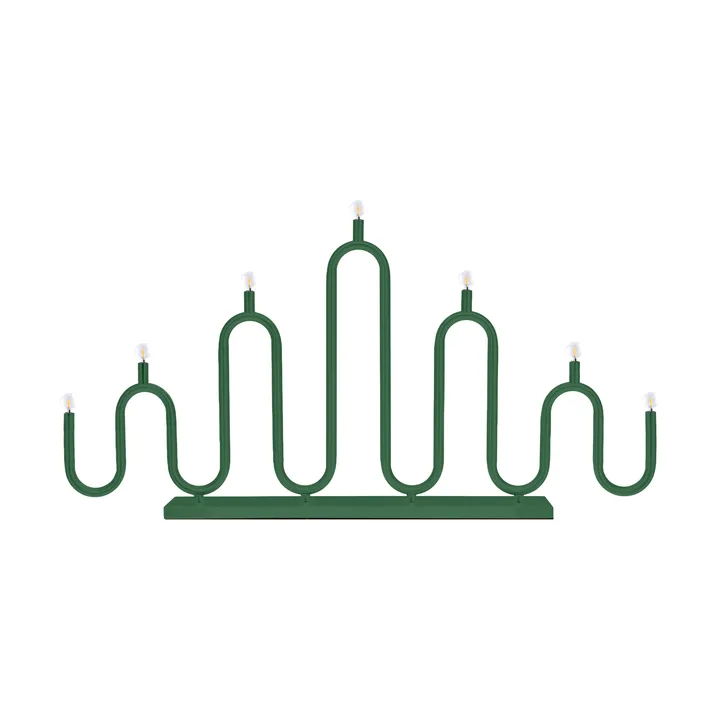 Świecznik adwentowy Noel 7 - Zielony - Globen Lighting