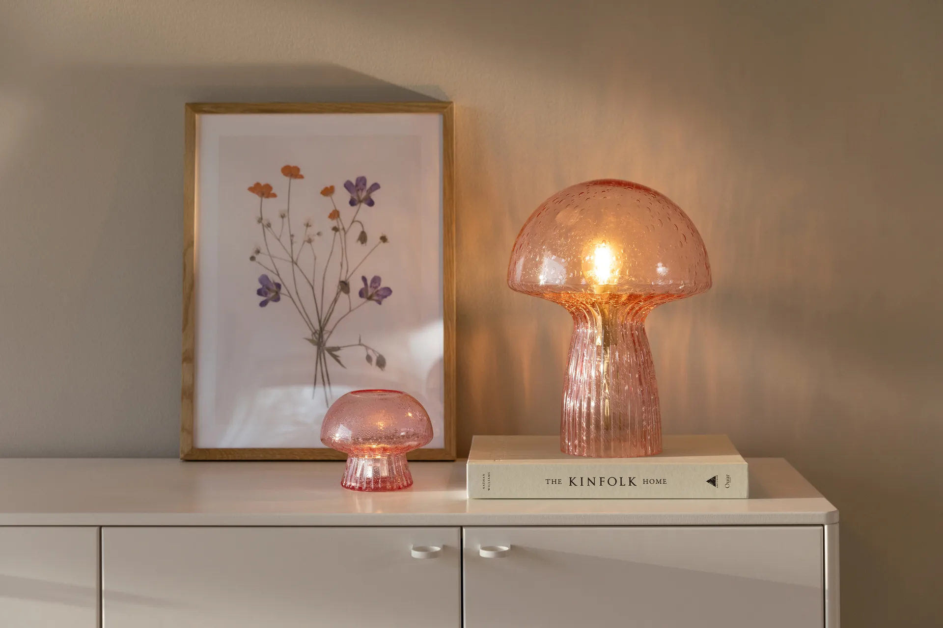 Świecznik Fungo 12 Special Edition, Różowy Globen Lighting