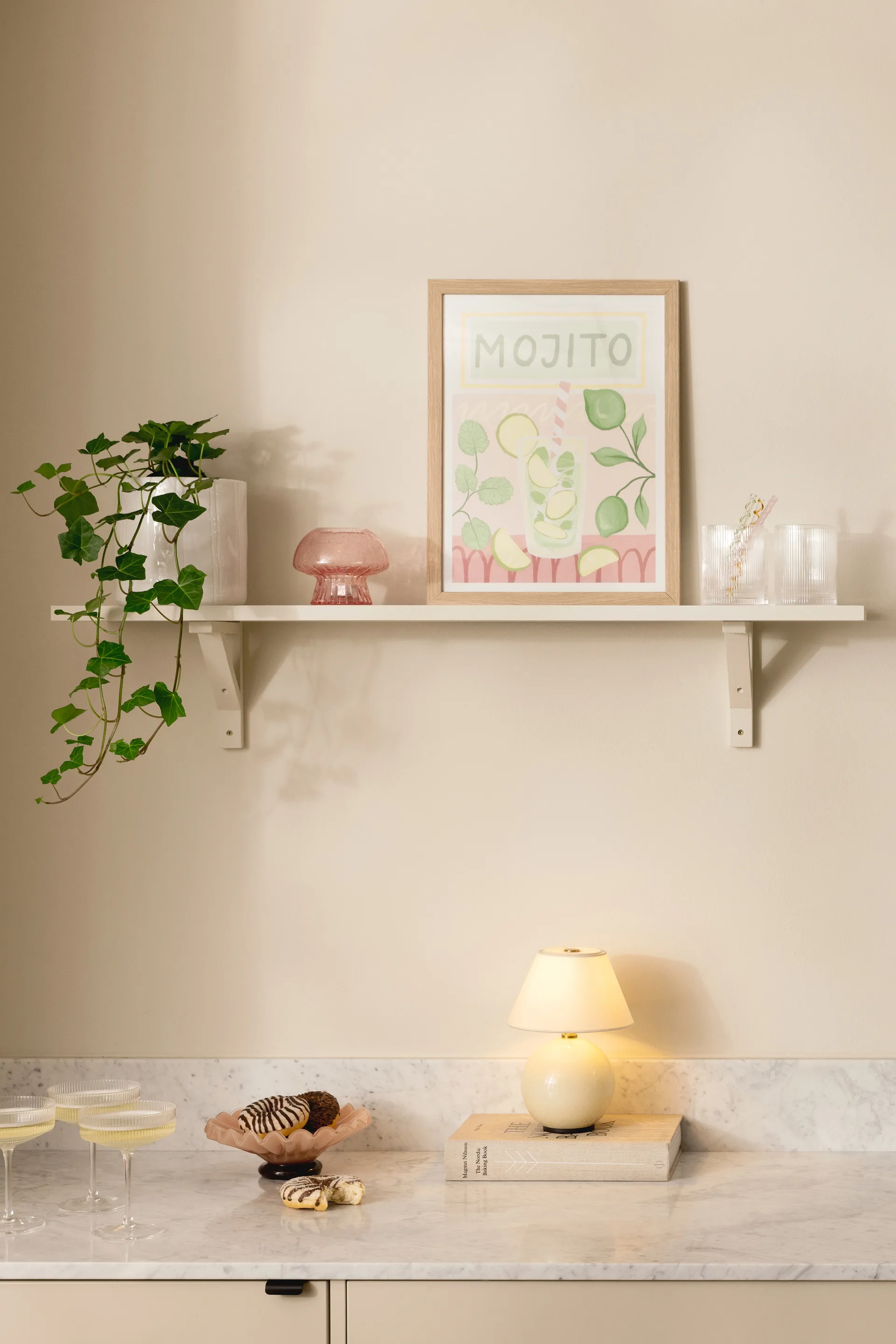 Świecznik Fungo 12 Special Edition, Różowy Globen Lighting