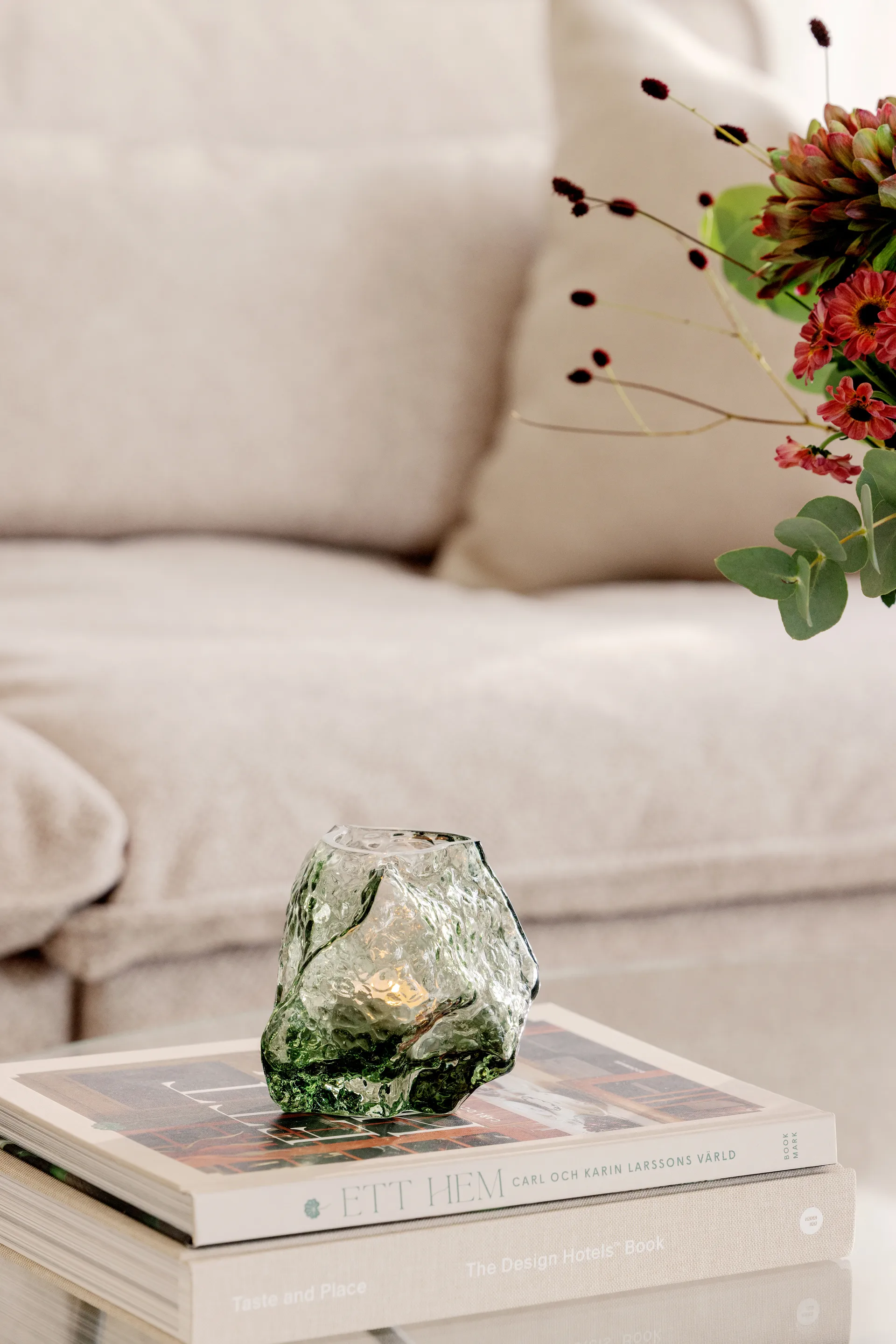 Świecznik Valerie 12, Zielony Globen Lighting