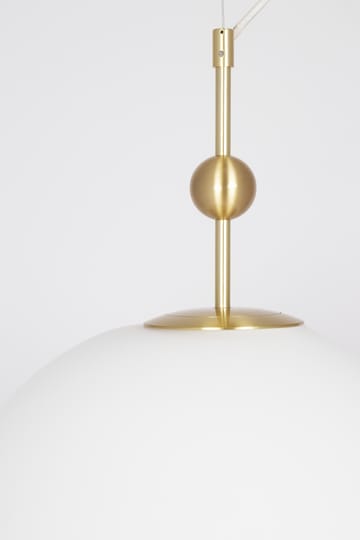 Wisząca lampa Astrid Ø40 cm - Szczotkowany mosiądz-biały - Globen Lighting