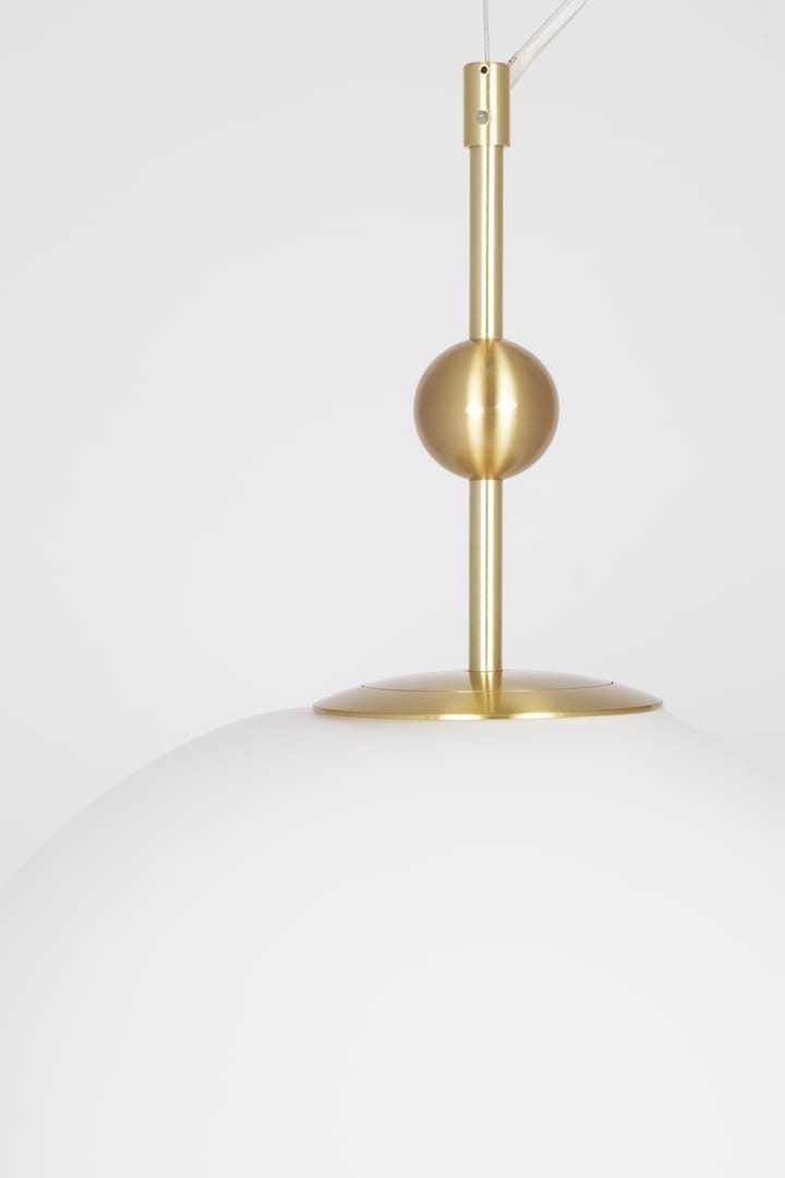 Wisząca lampa Astrid Ø40 cm - Szczotkowany mosiądz-biały - Globen Lighting