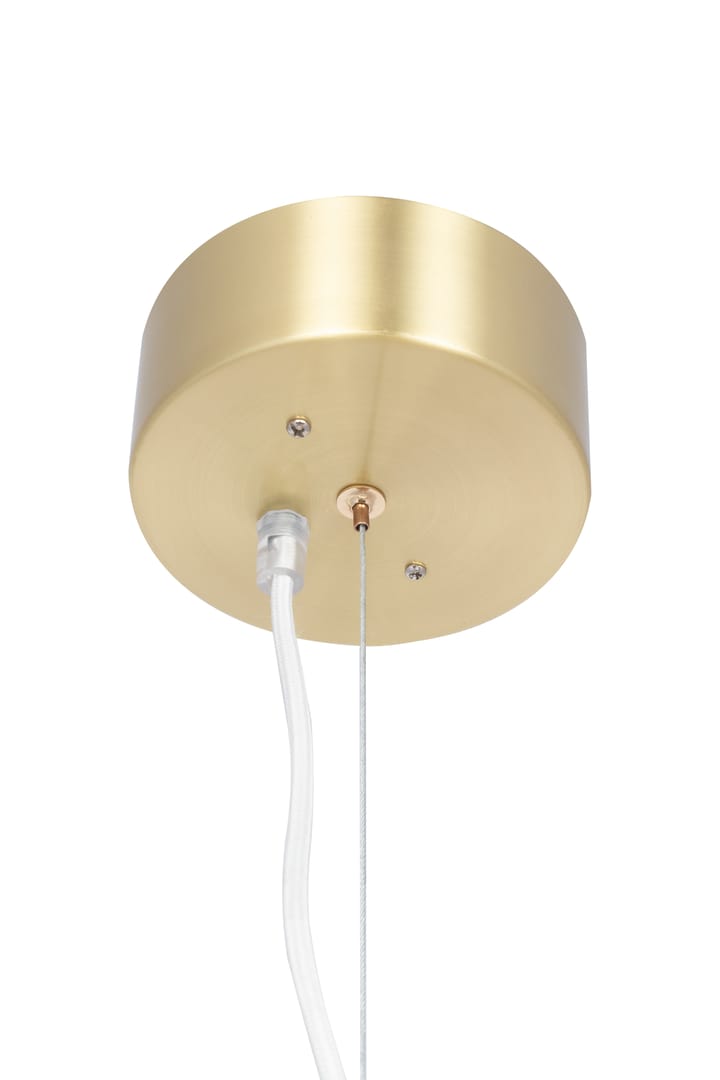 Wisząca lampa Astrid Ø50 cm, Szczotkowany mosiądz-biały Globen Lighting