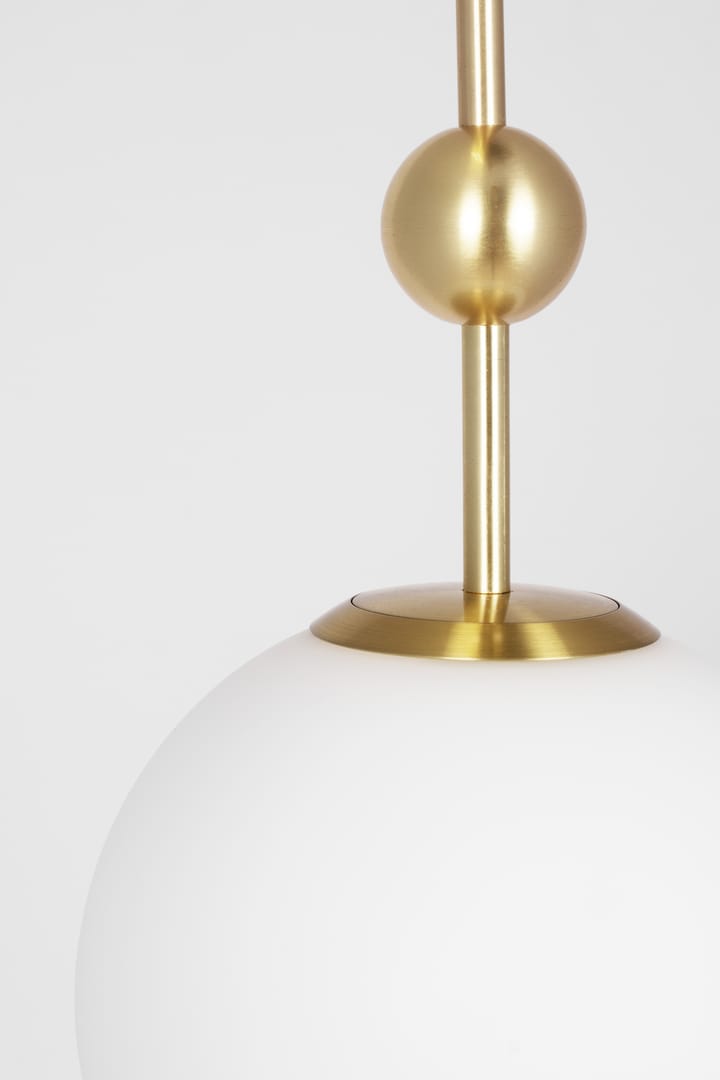 Wisząca lampa Astrid mini Ø20 cm, Szczotkowany mosiądz-biały Globen Lighting