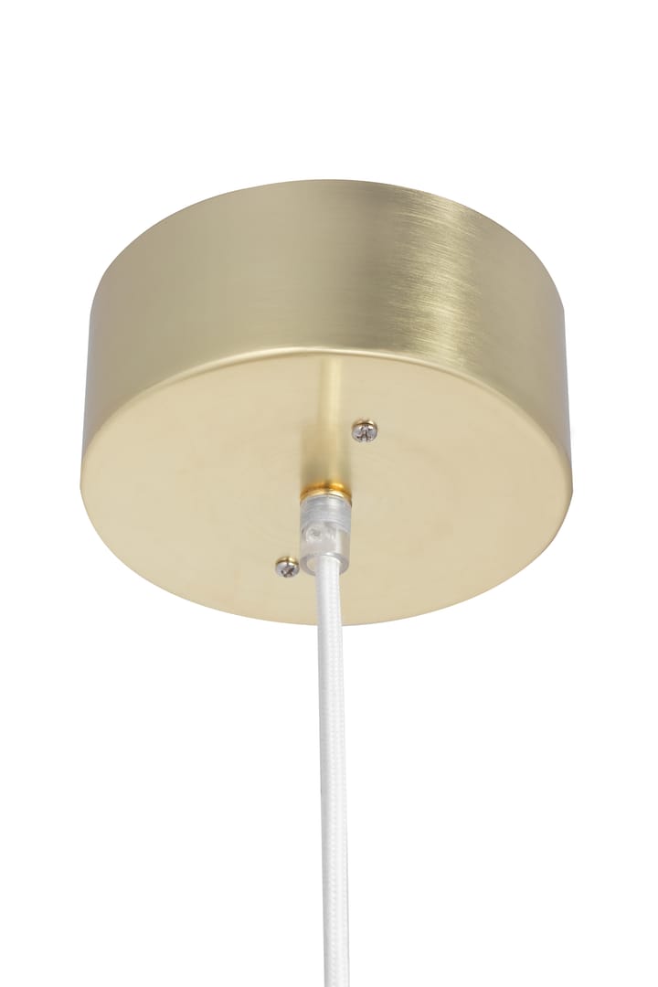 Wisząca lampa Astrid mini Ø20 cm, Szczotkowany mosiądz-biały Globen Lighting