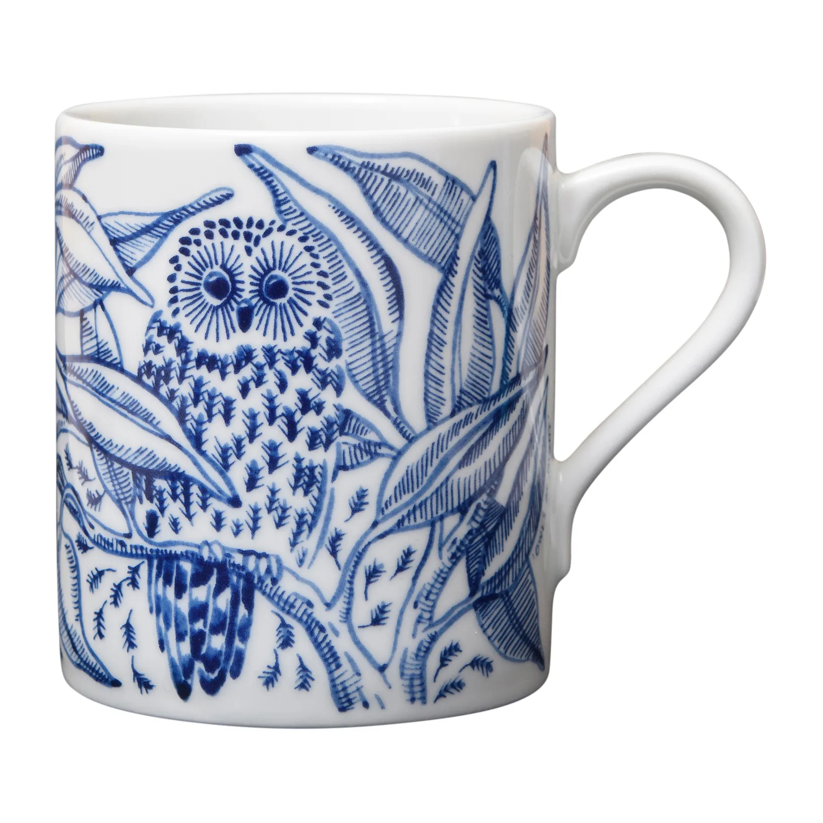 Owls at night kubek 350 ml, Niebieski Götefors Porslin