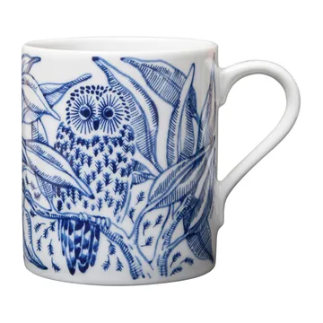 Owls at night kubek 350 ml - Niebieski - Götefors Porslin