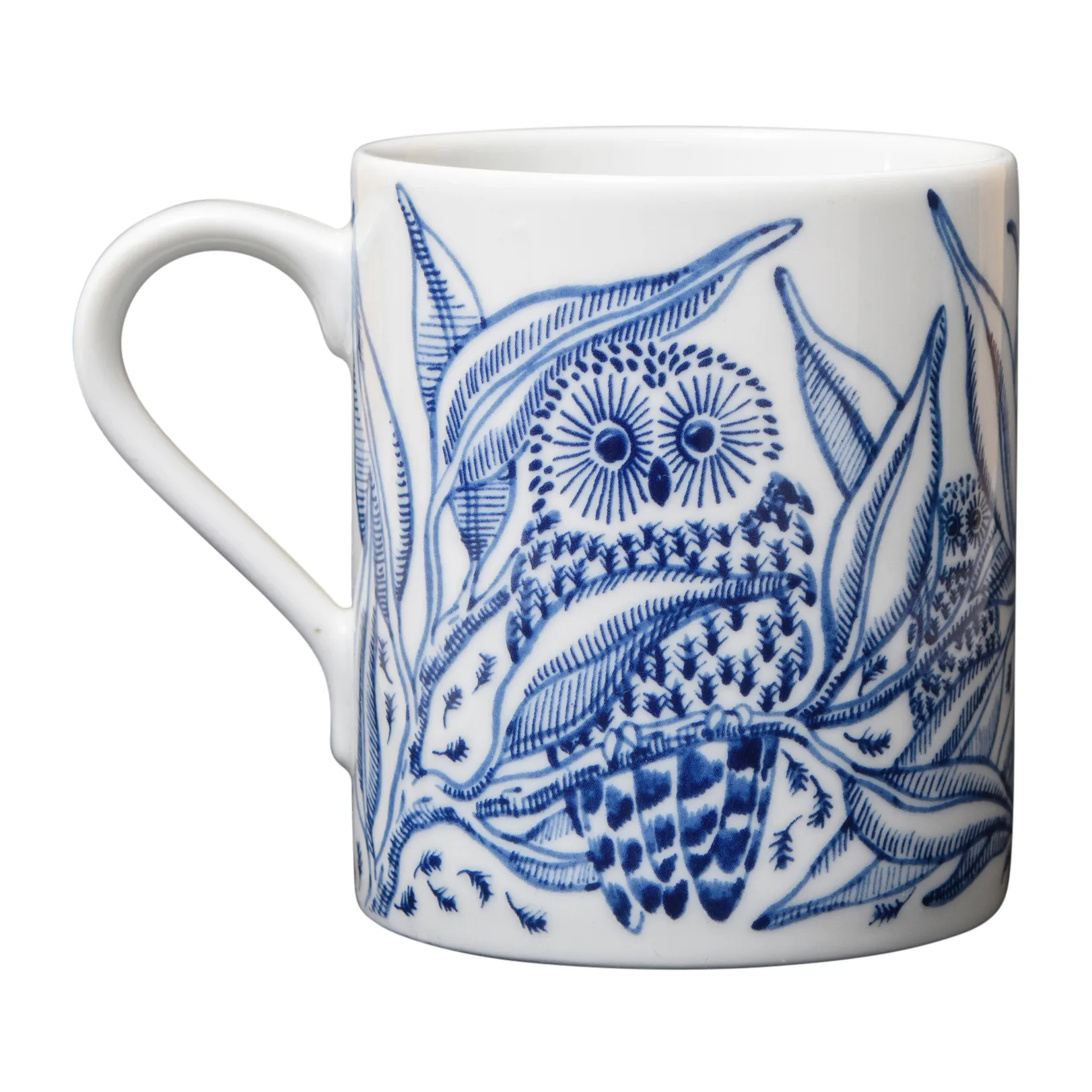 Owls at night kubek 350 ml, Niebieski Götefors Porslin