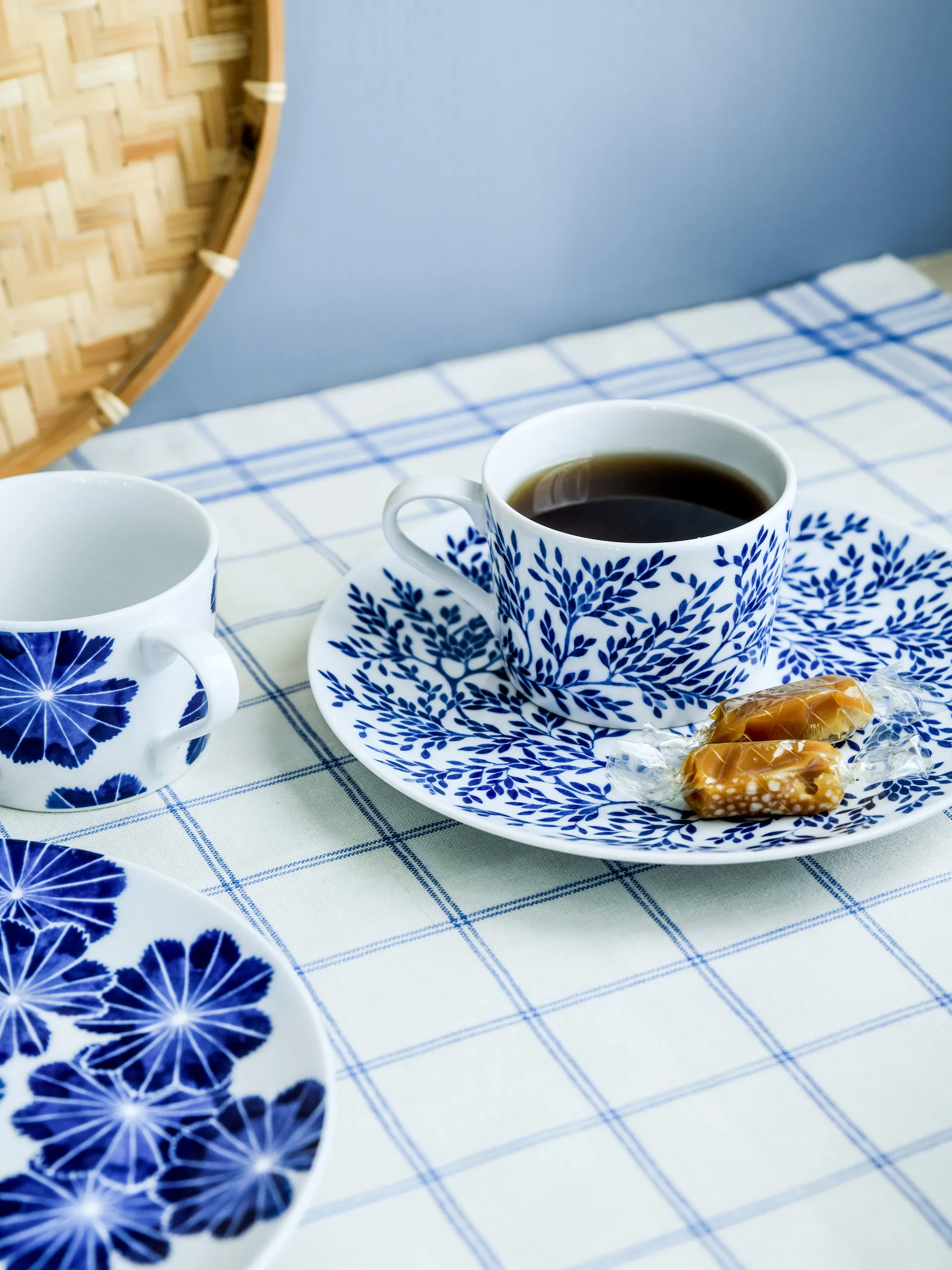 Półmisek Botanica Myrten Ø21, Niebieski Götefors Porslin