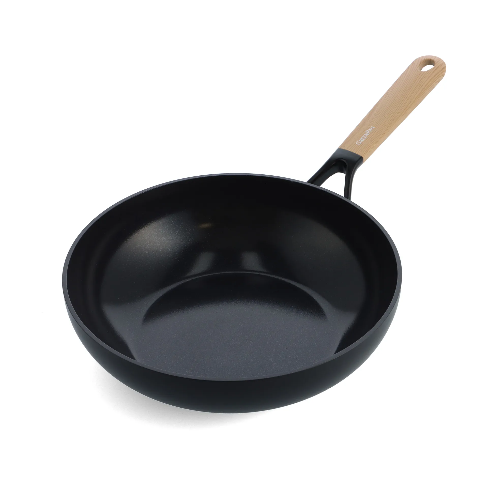 Patelnia wok Eco Smartshape 28 cm, Light wood GreenPan