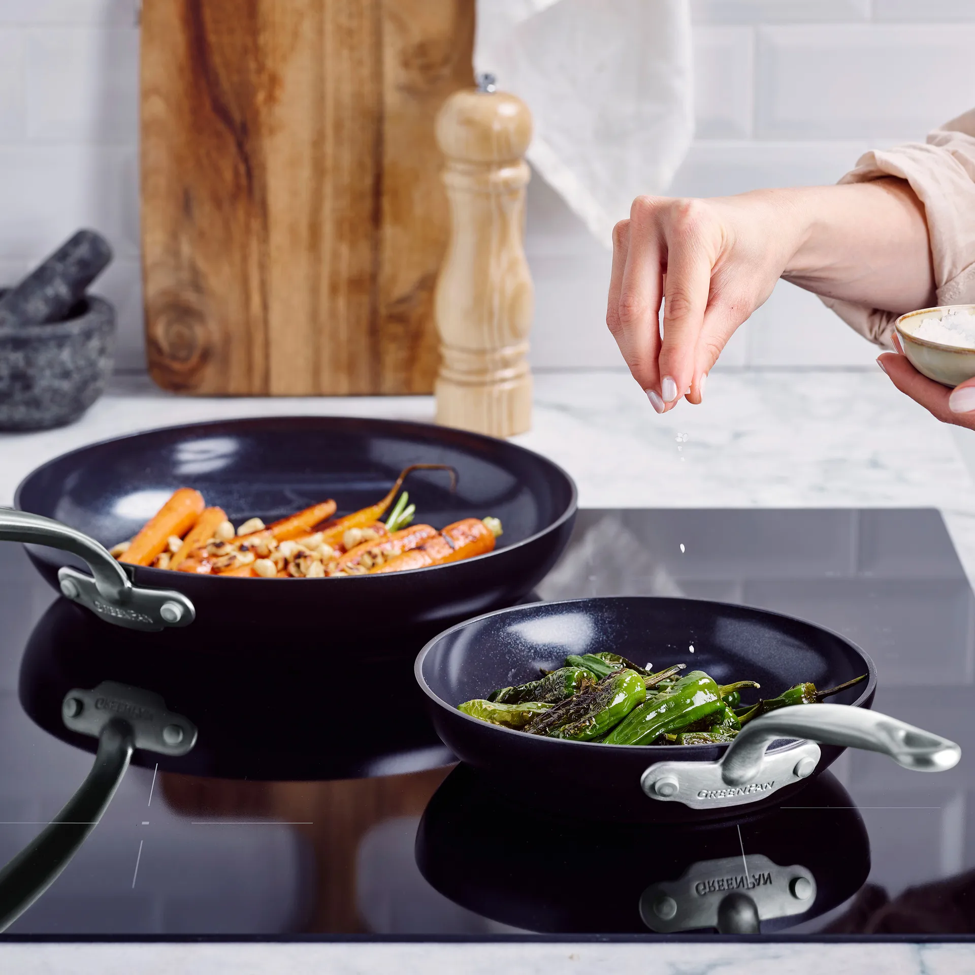 Zestaw patelni Barcelona, 20 + 28 cm GreenPan