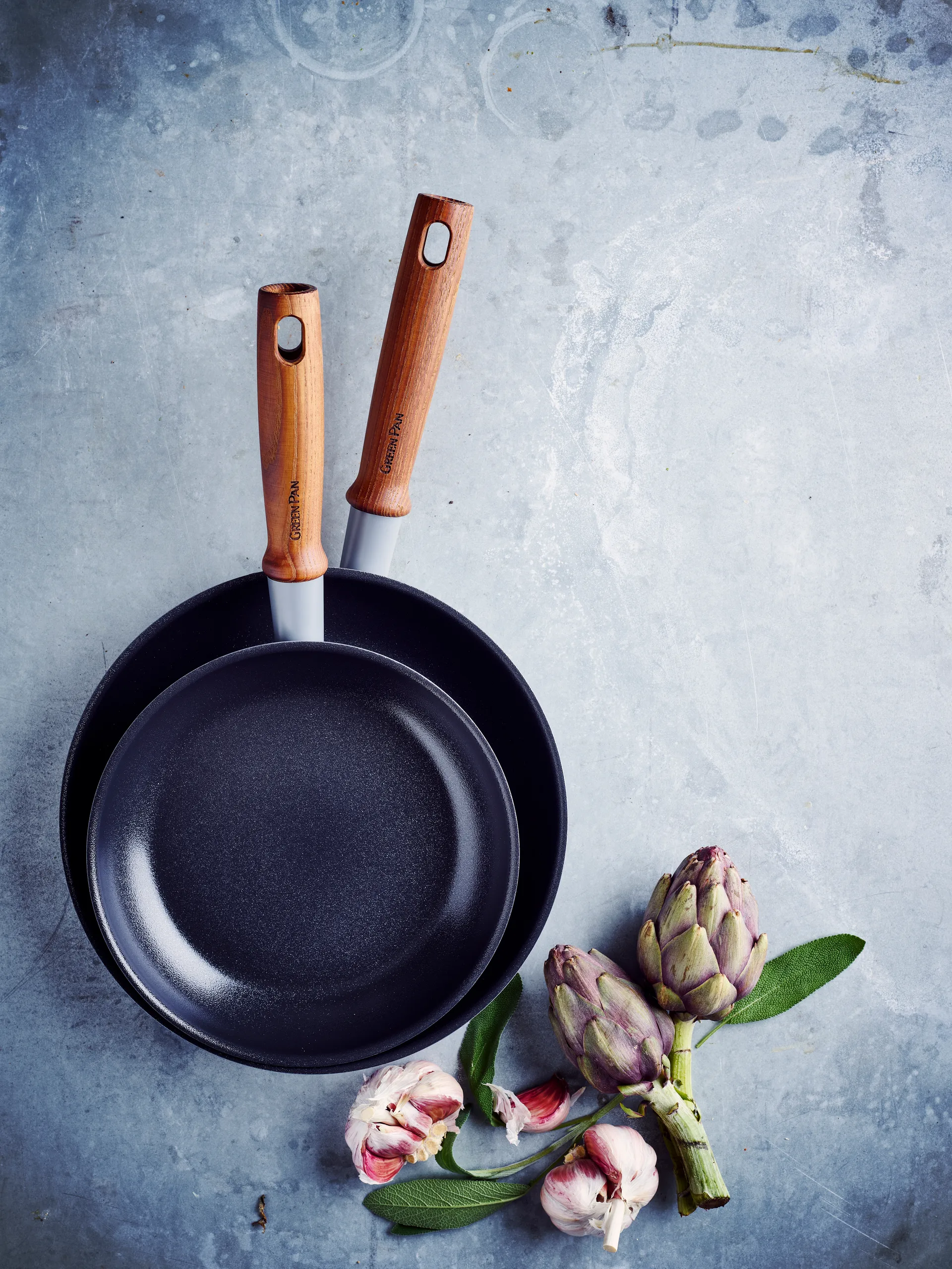 Zestaw patelni + szpatułka Mayflower Pro, 3 części GreenPan