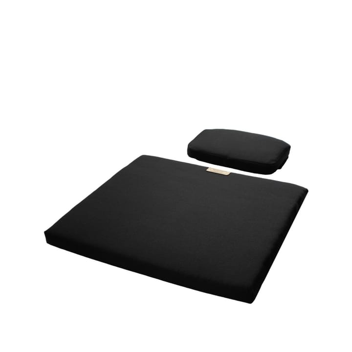 A3 zestaw poduszek na oparcie/siedzenie - Tkanina Sunbrella - czarna - Grythyttan Stålmöbler