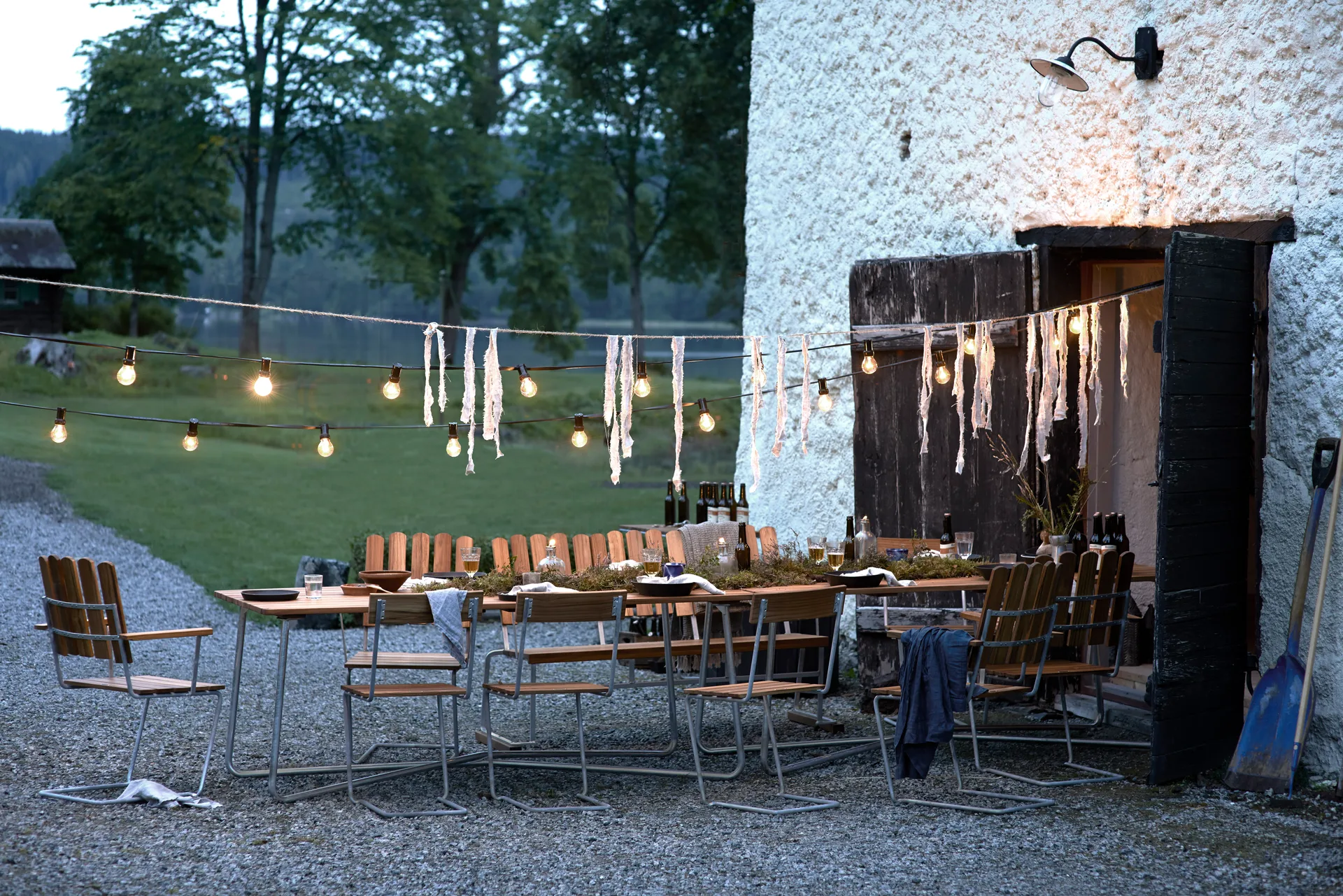 Grythyttan grupa jadalna 2szt. B25A + 8 krzesła 1, teak Grythyttan Stålmöbler