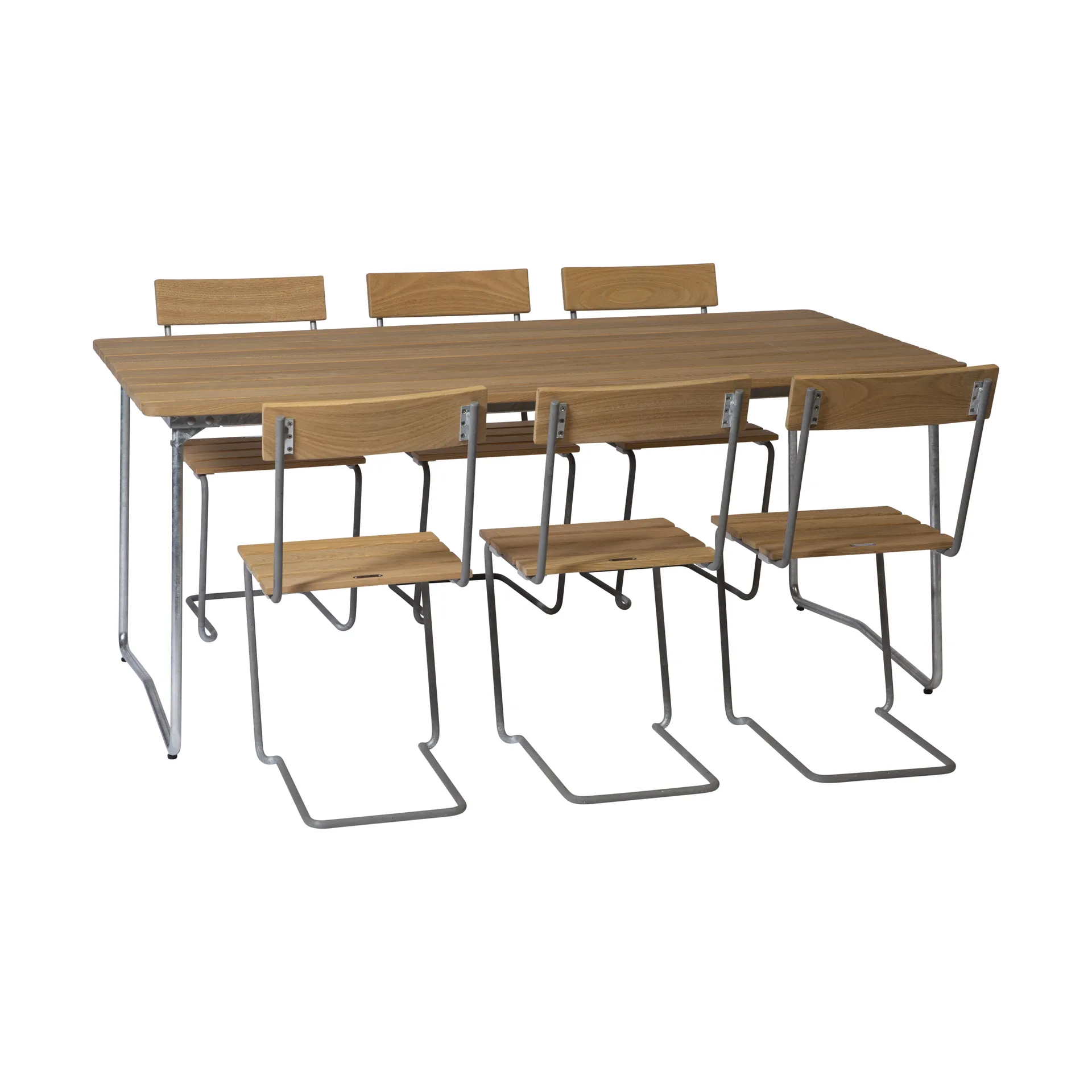 Grythyttan grupa jadalna B31 + 6 krzesła 1, dąb olejowany Grythyttan Stålmöbler