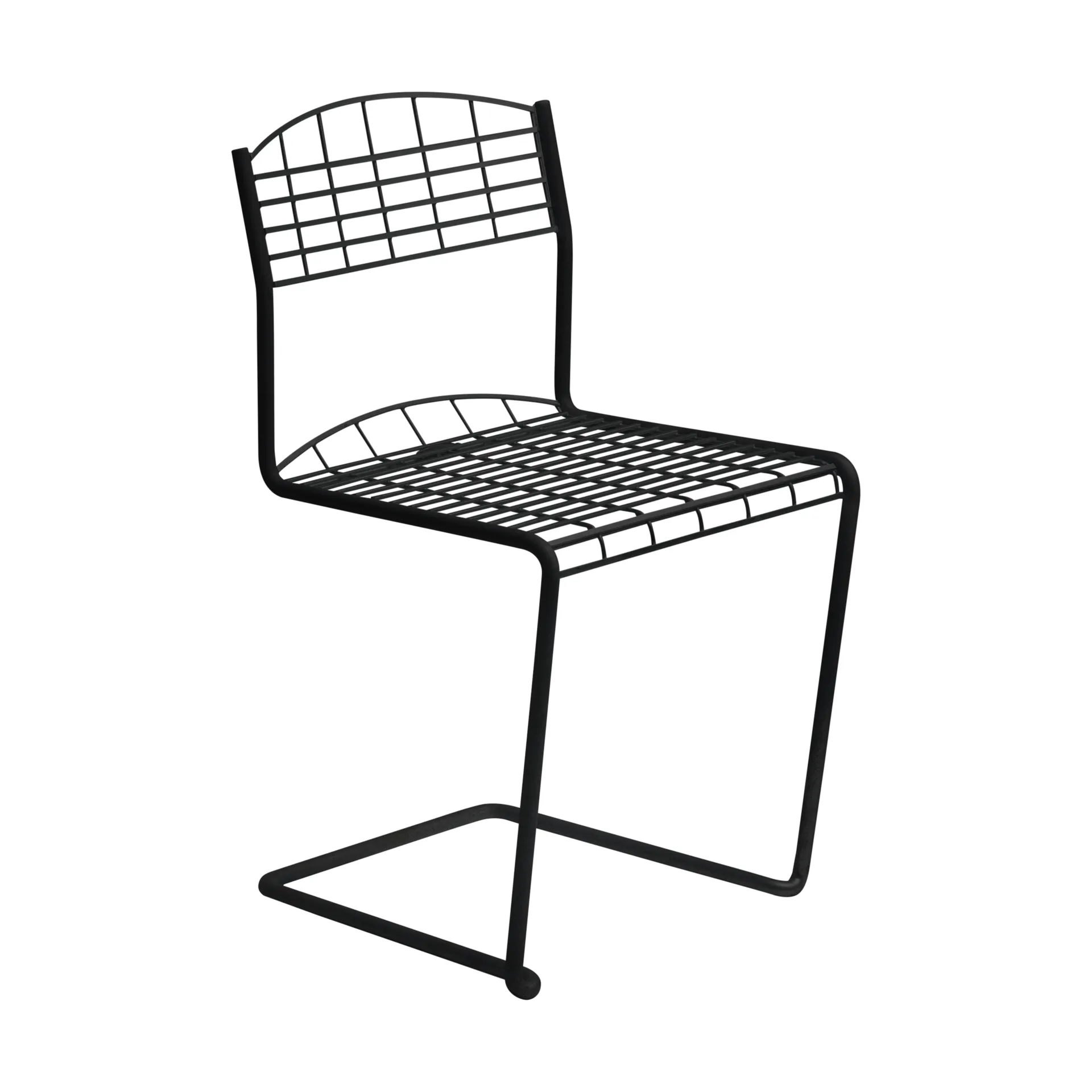 Krzesło High Tech, Czarny Grythyttan Stålmöbler