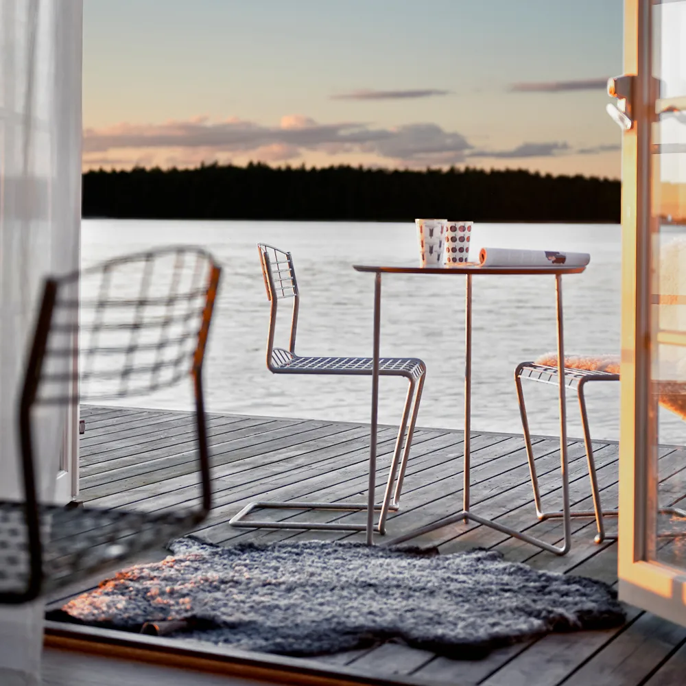 Krzesło High Tech, Ocynkowany Grythyttan Stålmöbler