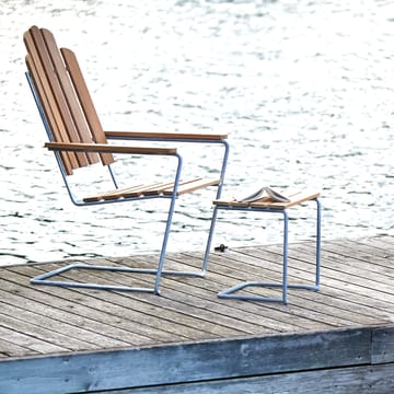 Krzesło wypoczynkowe A3 - Dąb olejowany - ocynkowany stelaż stalowy - Grythyttan Stålmöbler