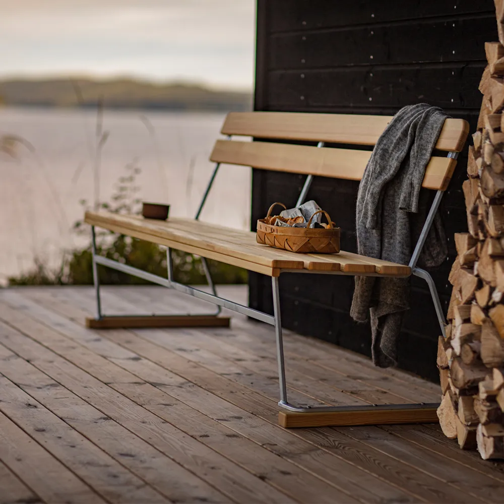 Sofa 5, Dąb olejowany - ocynkowany stelaż stalowy Grythyttan Stålmöbler