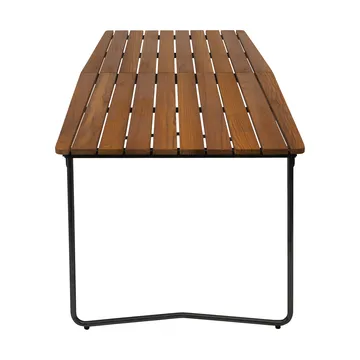 Stół B31 - Drewno tekowe nieobrobione-czarny - Grythyttan Stålmöbler