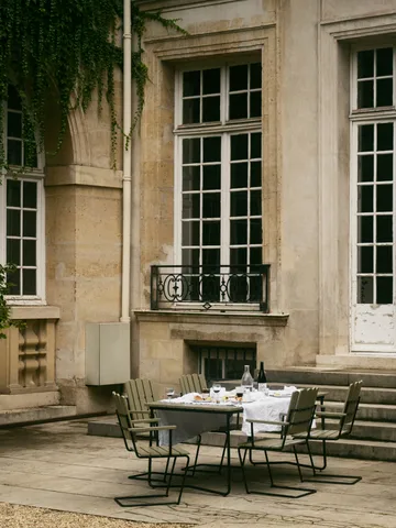 Stół B31 - Jasnozielony dąb-czarny - Grythyttan Stålmöbler