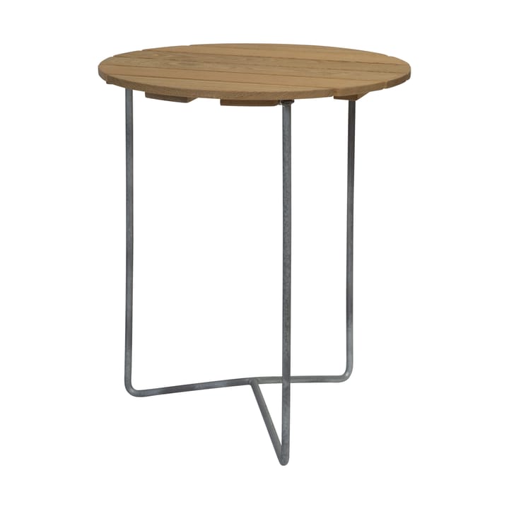 Stolik Table 6B Ø60 cm - Dąb olejowany - ocynkowane nogi - Grythyttan Stålmöbler