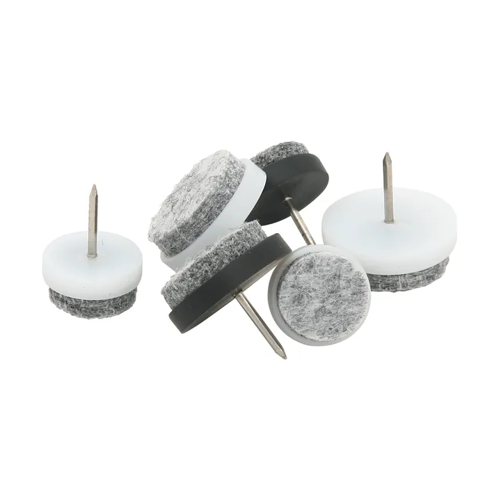 Podkładka meblowa z gwoździem Guardian Ø17 mm, 8 szt. - Czarny - Guardian