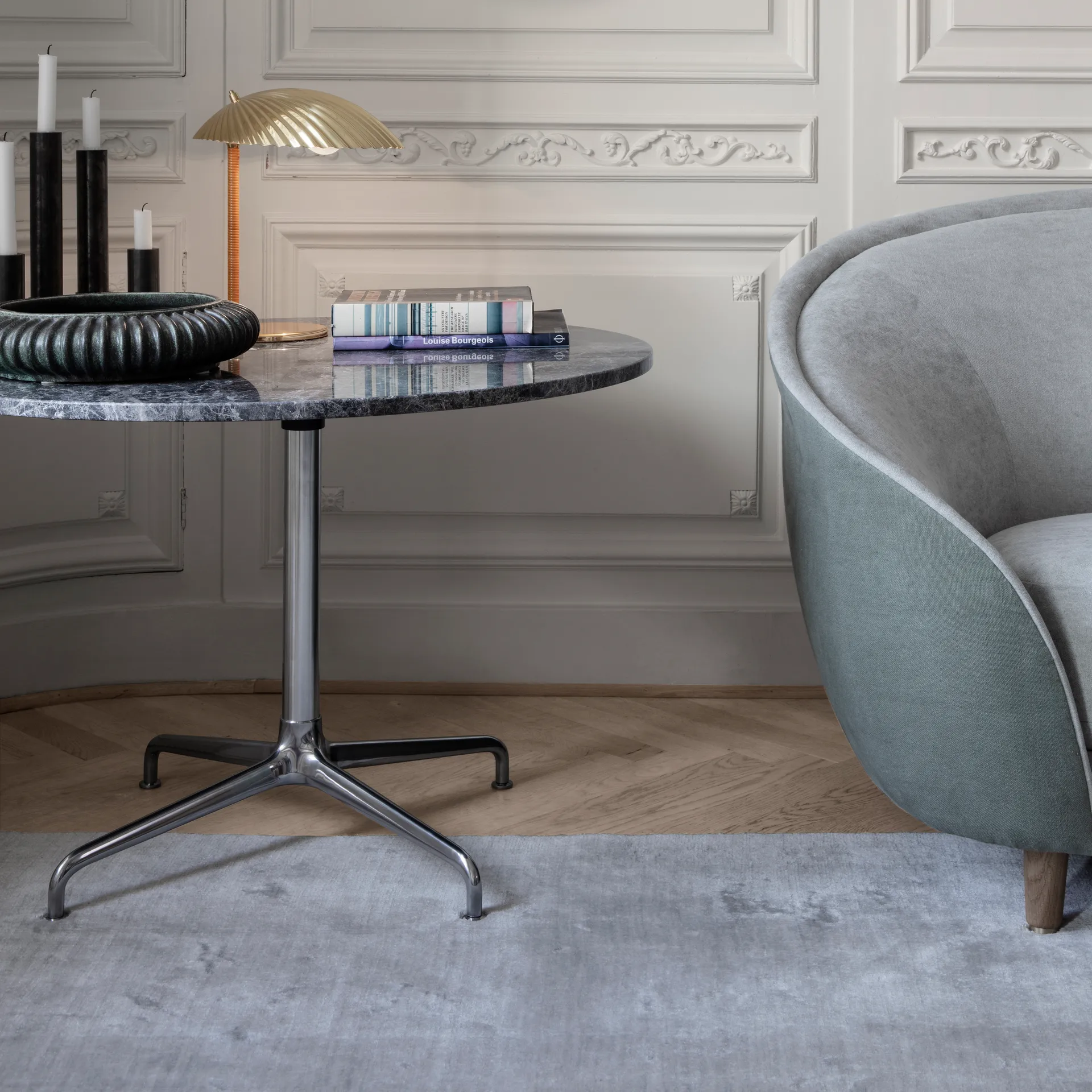 5321 lampa stołowa, Mosiądz GUBI