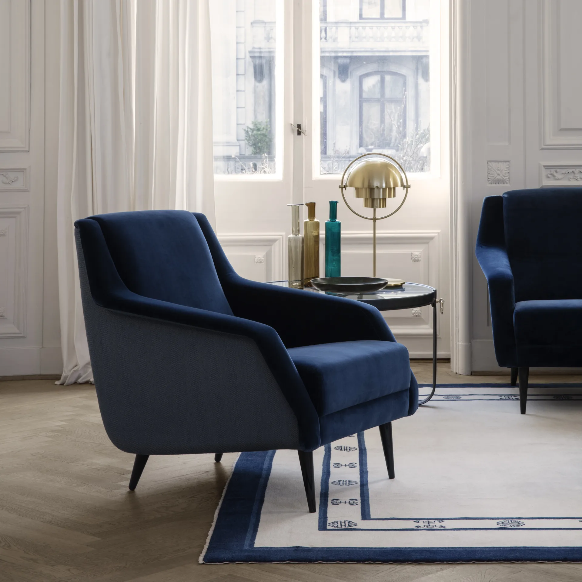 Adnet stolik kawowy Ø100 cm, Czarny GUBI