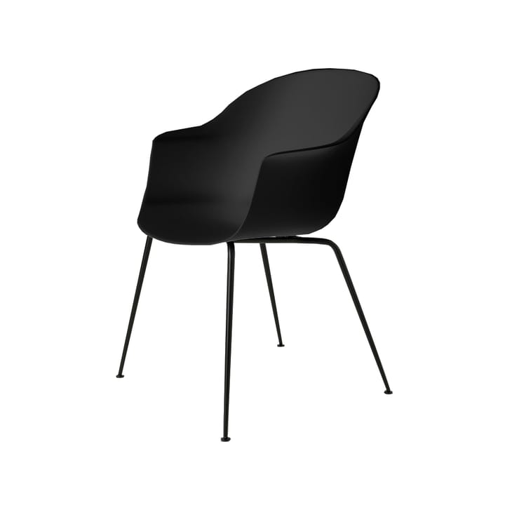 Bat krzesło - black, czarny stalowy stojak  - GUBI