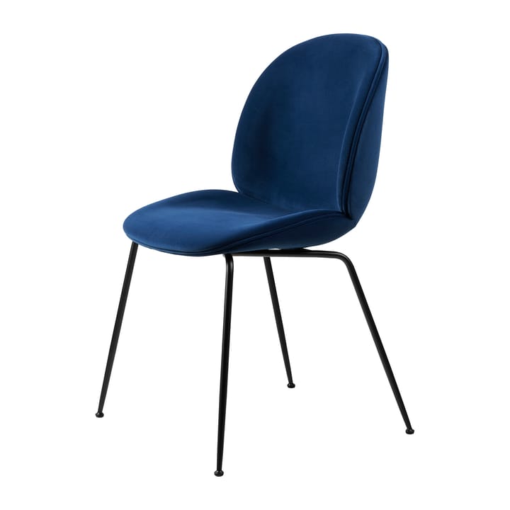 Beetle dining chair fully upholstered conic base - Sunday 003-black - GUBI