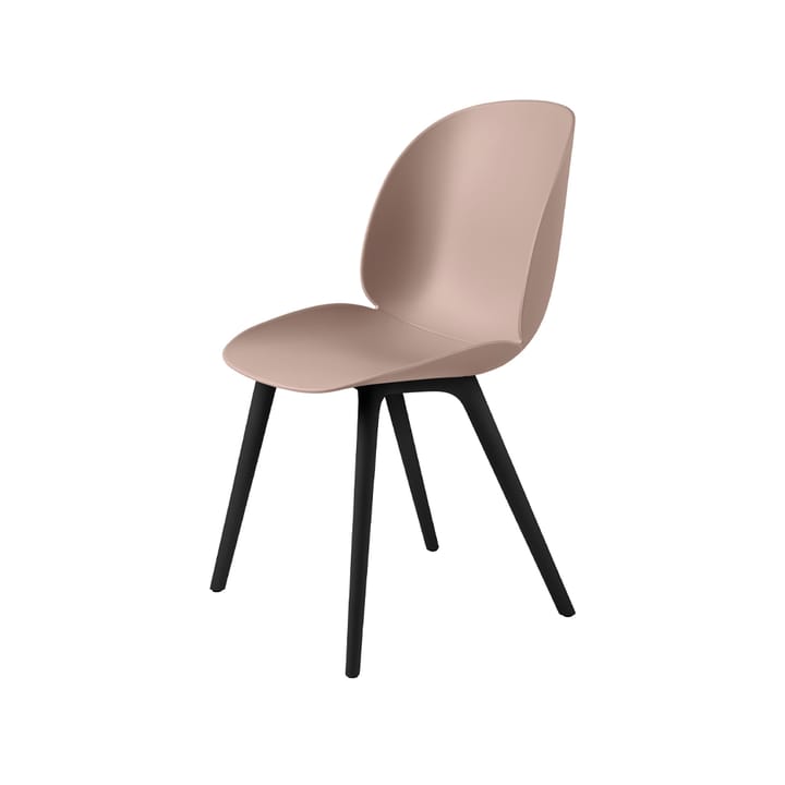 Beetle Plastic krzesło - sweet pink, czarne nogi - GUBI