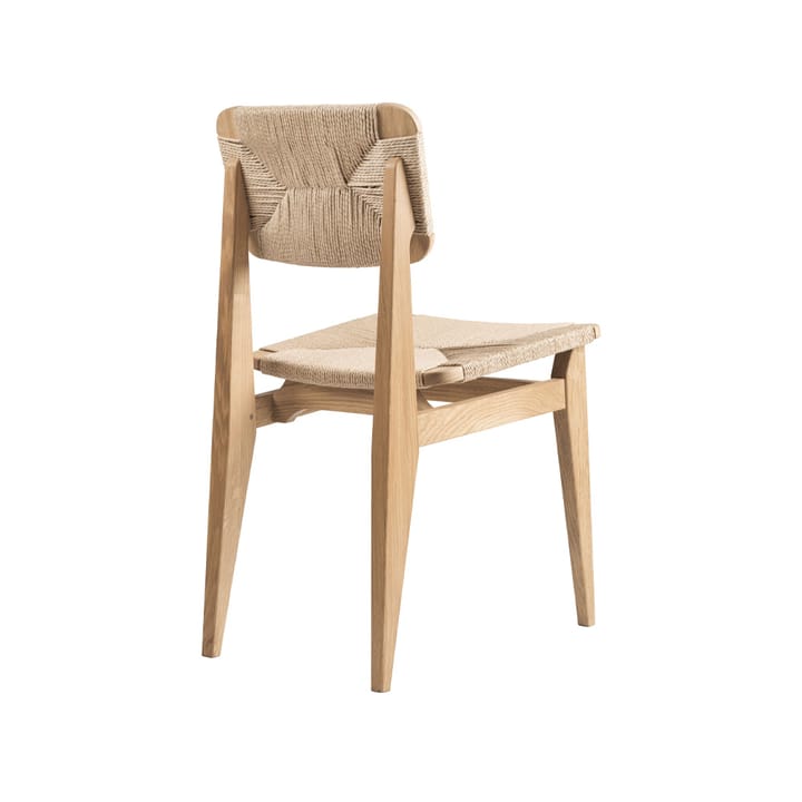 C-Chair krzesło, oak oiled, oparcie z naturalnej wikliny GUBI
