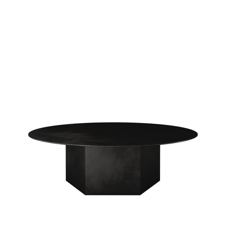 Epic Steel stolik kawowy - Midnight black, Ø110cm - GUBI