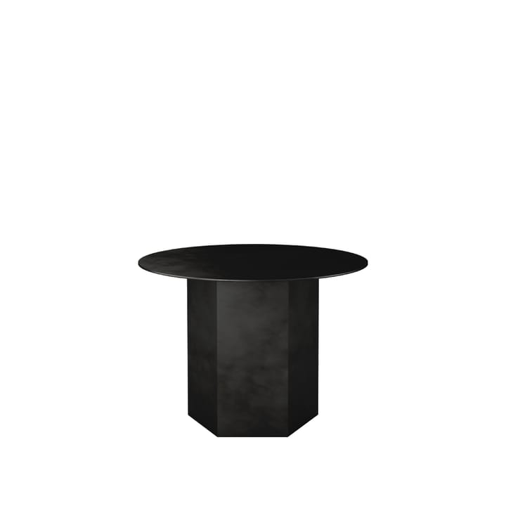 Epic Steel stolik kawowy - Midnight black, Ø60cm - GUBI