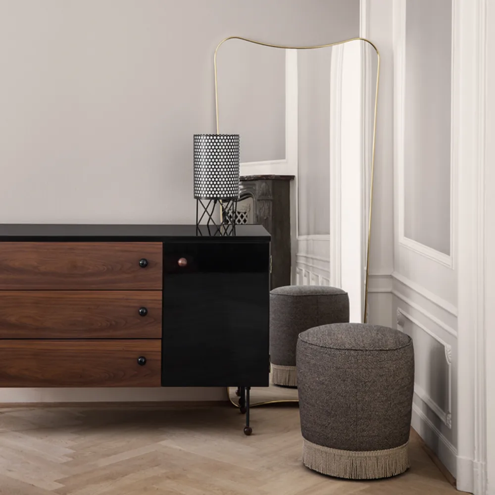 F.A.33 lustro, mosiądz błyszczący, duży GUBI