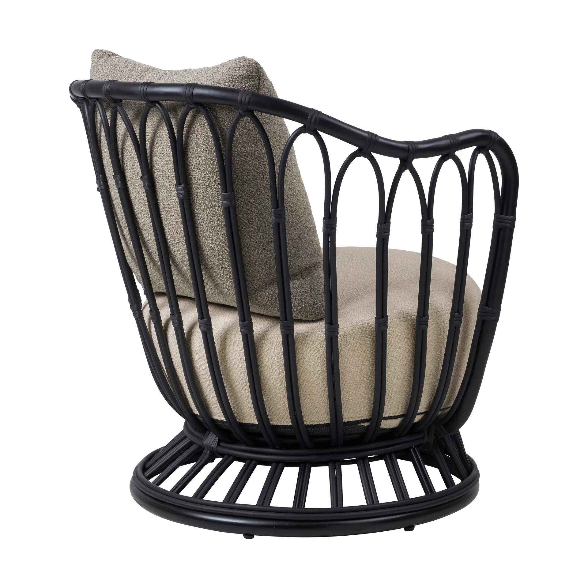 Fotel Grace Outdoor, Lorkey Limonta 41-43-black GUBI