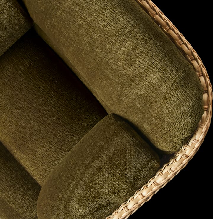 Fotel tapicerowany Basket, Mumble Glamour Group 40-rattan GUBI