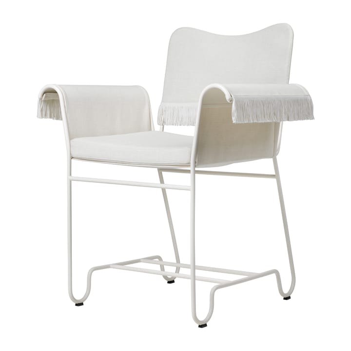 Fotel z fr�ędzlami Tropique - White semi matt-Leslie 06 - GUBI