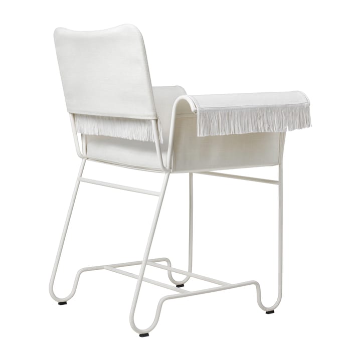 Fotel z frędzlami Tropique, White semi matt-Leslie 06 GUBI