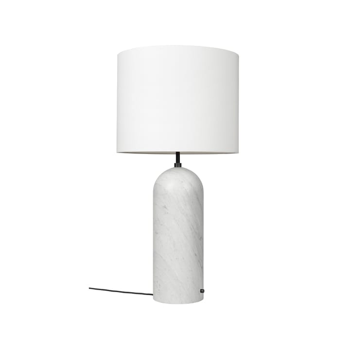GraBiałyy XL lampa podłogowa - biały marmur/biały, low - GUBI