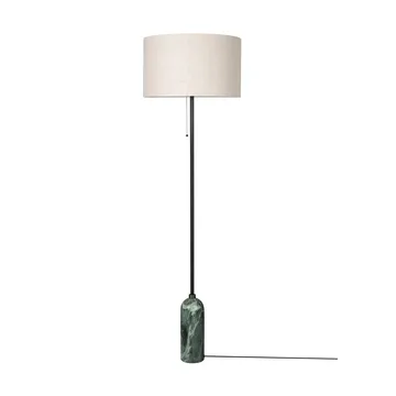 Gravity lampa podłogowa - Emerald marble-canvas - GUBI