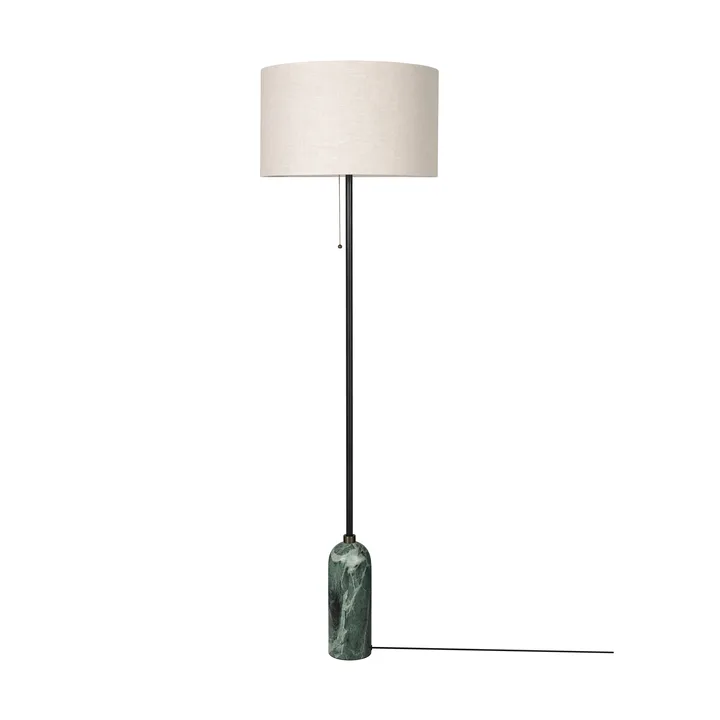 Gravity lampa podłogowa - Emerald marble-canvas - GUBI