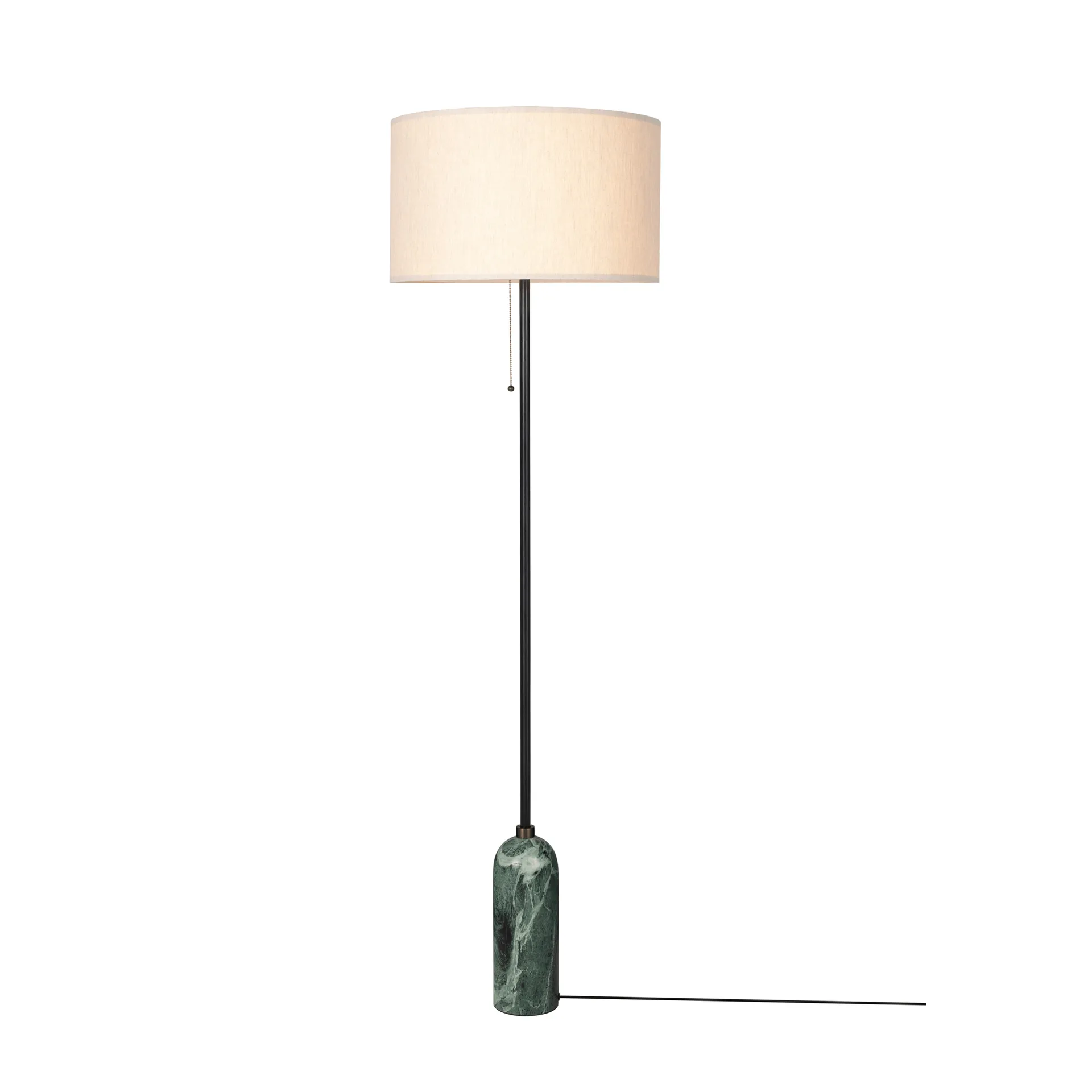 Gravity lampa podłogowa, Emerald marble-canvas GUBI