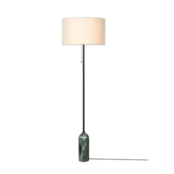 Gravity lampa podłogowa - Emerald marble-canvas - GUBI