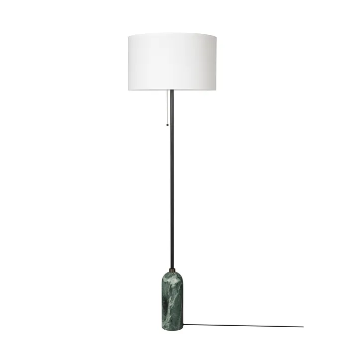 Gravity lampa podłogowa - Emerald marble-white - GUBI