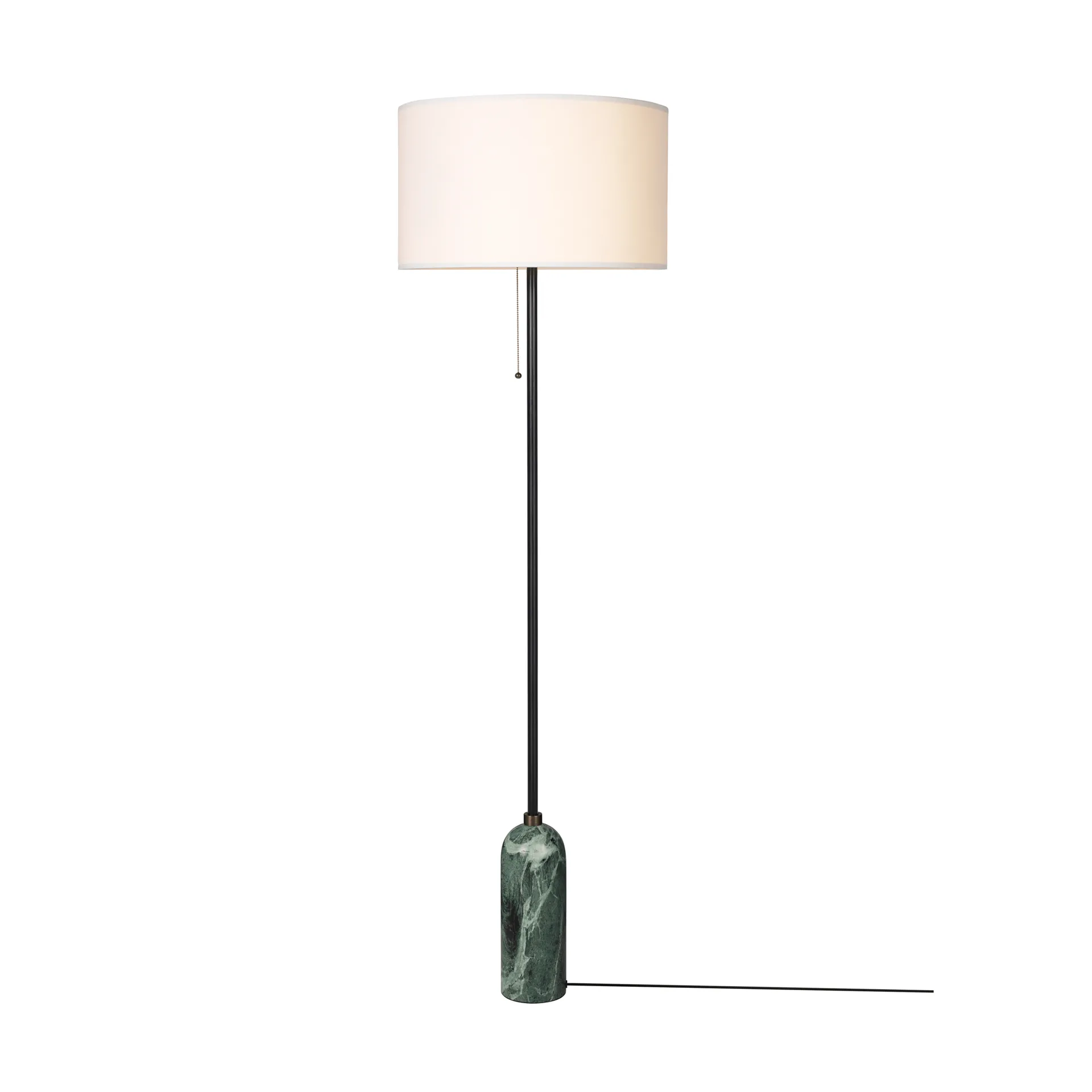 Gravity lampa podłogowa, Emerald marble-white GUBI