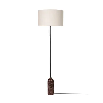Gravity lampa podłogowa - Maroon marble-canvas - GUBI