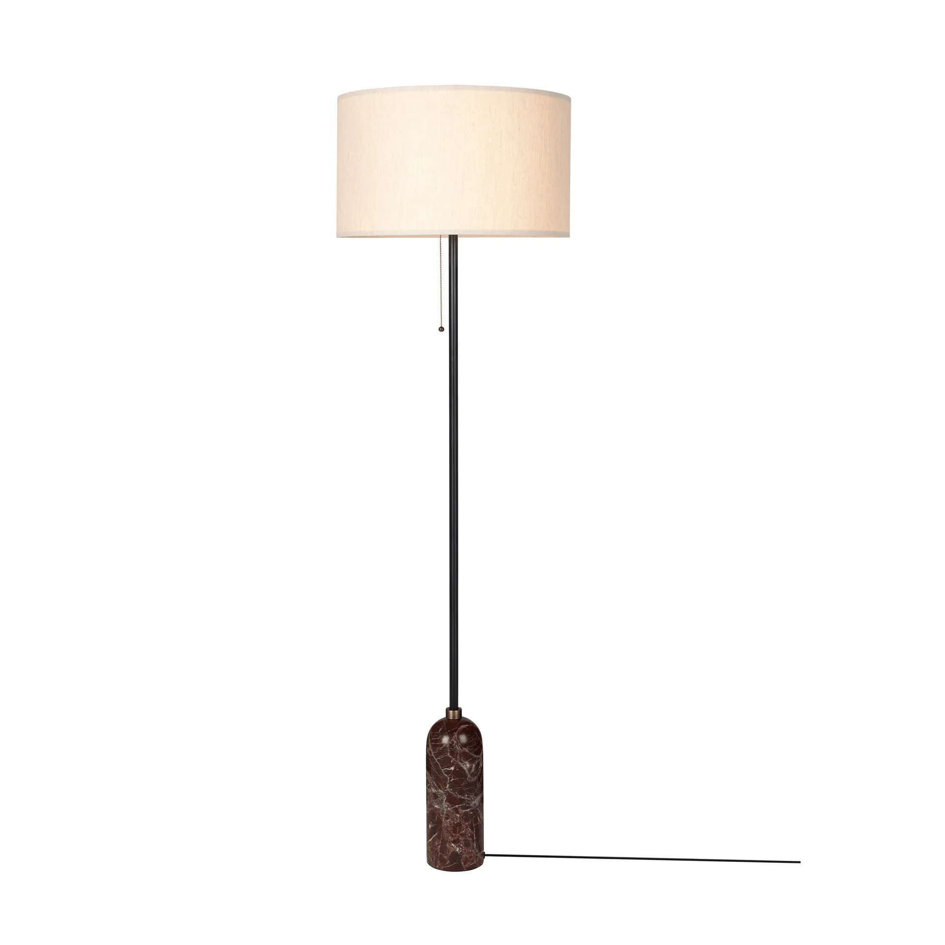 Gravity lampa podłogowa, Maroon marble-canvas GUBI