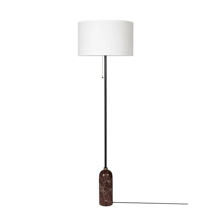 Gravity lampa podłogowa - Maroon marble-white - GUBI